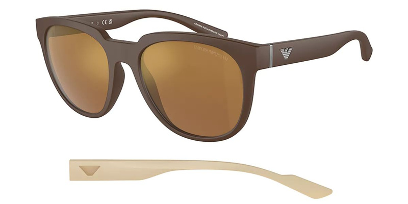 Okulary EMPORIO ARMANI EA4205F52606H. Okulary przeciwsłoneczne, Kolor brązowy. Mężczyzna.