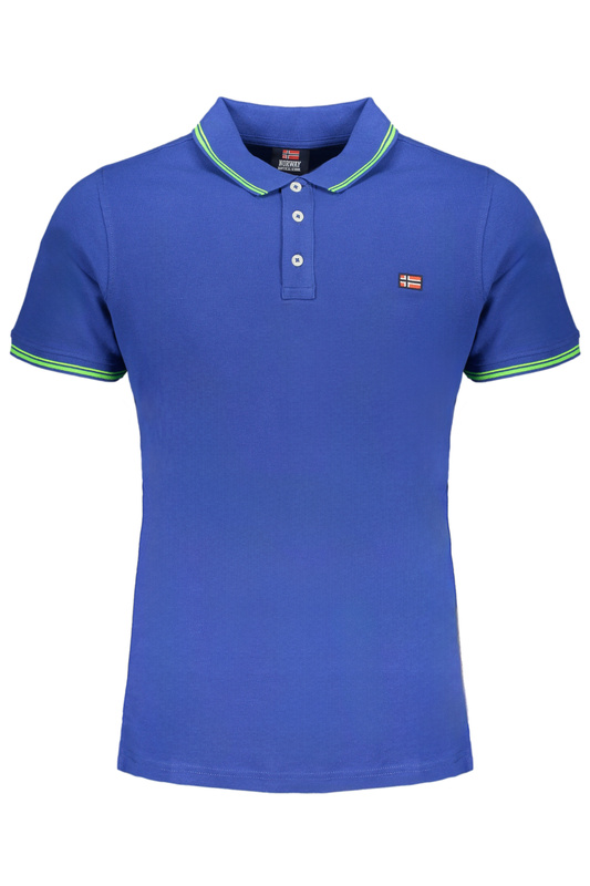 Norway 1963 M�SKA NIEBIESKA KOSZULKA POLO Z KR�TKIM R�KAWEM