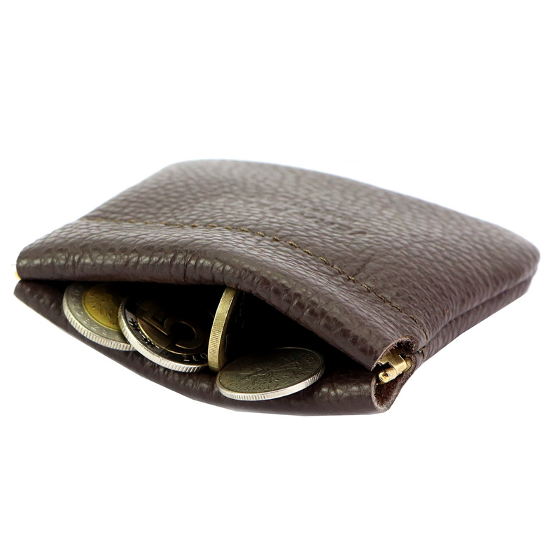 Gregorio portmonetka damska mała skóra naturalna saszetka na drobne