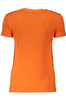 T-SHIRT DAMSKI Z KRÓTKIM RĘKAWEM PATRIZIA PEPE POMARAŃCZOWY
