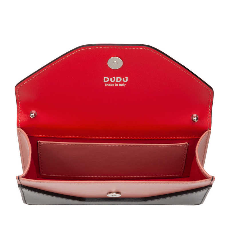 DuDu damska mała listonoszka skóra naturalna torebka z łańcuszkiem