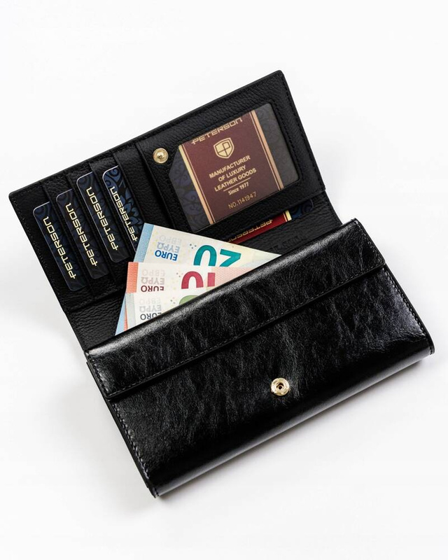 Skórzany damski portfel Peterson PTN PL-411 MULTI