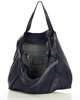 MARCO MAZZINI Torebka miejski shopper bag skóra naturalna handmade czarny