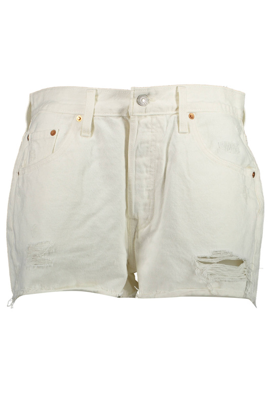 SPODENKI JEANSOWE LEVI'S W KOLORZE BIAŁYM