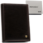 Skórzany męski portfel Rovicky N575-RVTP RFID