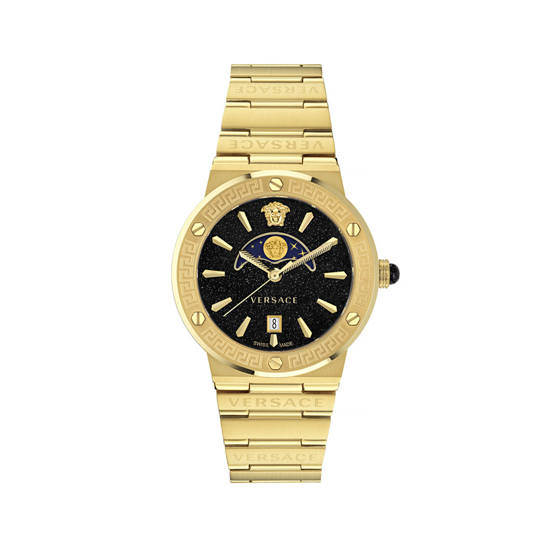 Zegarek VERSACE VE7G00323. Kwarcowy, Kolor czarny. Mężczyzna.