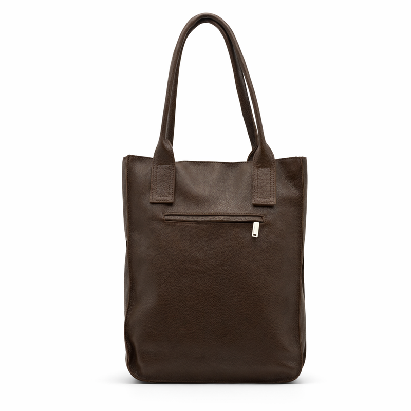 Voyager duża torebka damska skóra naturalna shopper bag A4 na ramię do ręki