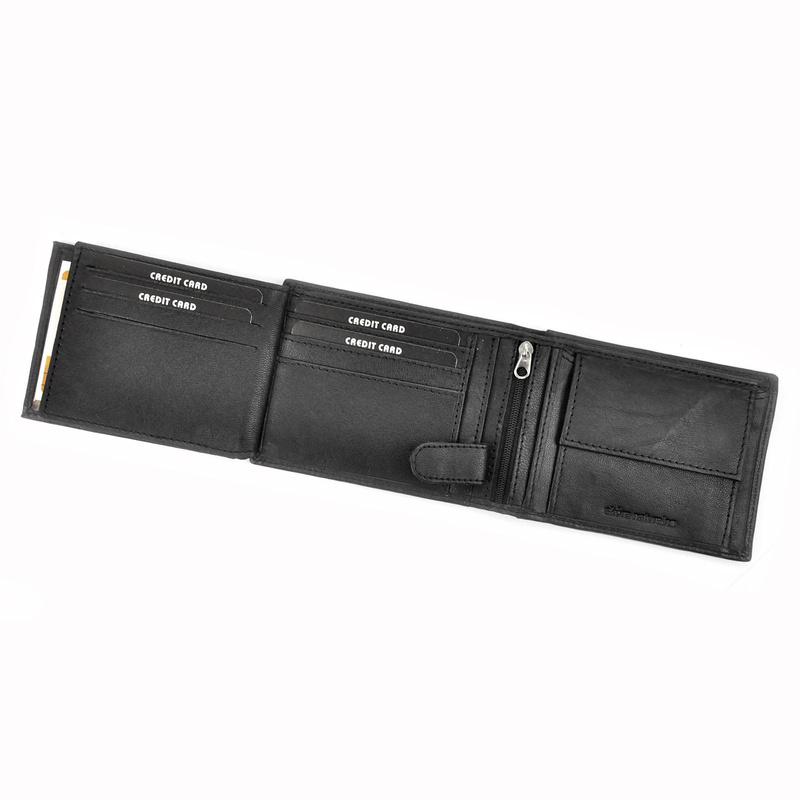 Skórzany męski portfel Money Kepper CC 5600