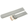 Pasek gumowy do zegarka U27 - jasny szary/rosegold - 18mm