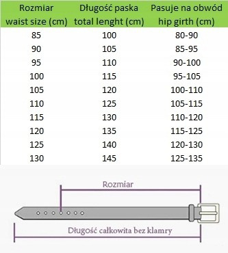 Beltimore skórzany pasek męski granatowy szeroki E02 : Kolory - granatowy, Rozmiar pasków - r.105-120 cm