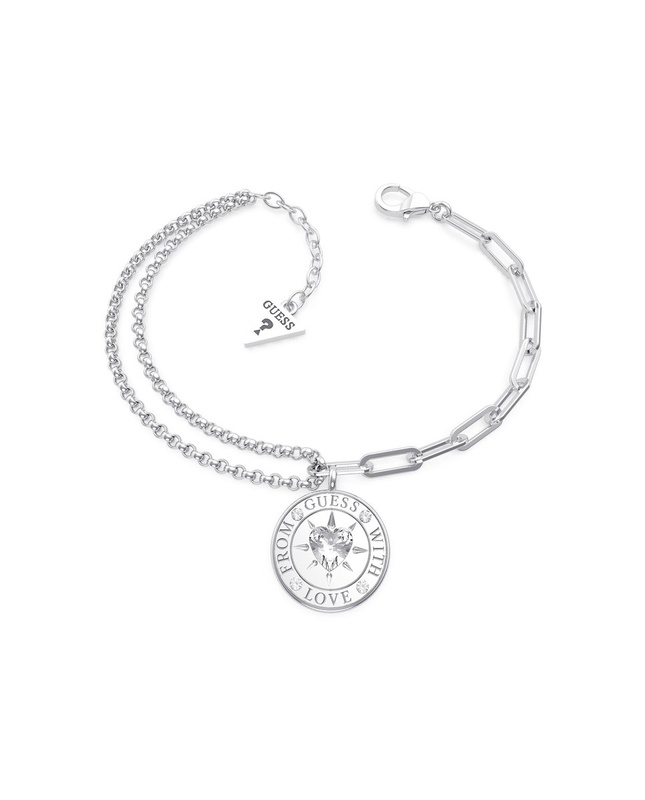 Biżuteria GUESS UBB70000-S. Bransoletka, Kolor srebrny. Kobieta.