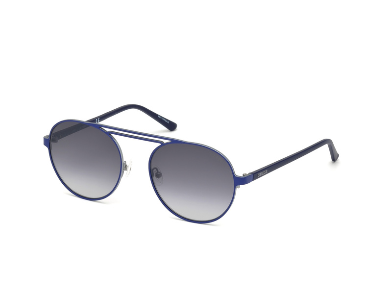 Okulary GUESS GU3028-5591B. Okulary przeciwsłoneczne, Kolor niebieski. Unisex.