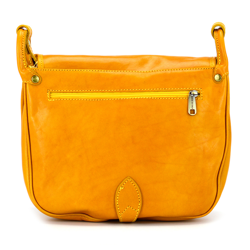 Elegancka klasyczna damska skórzana listonoszka