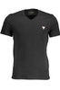 T-SHIRT MĘSKI Z KRÓTKIM RĘKAWEM GUESS JEANS CZARNY