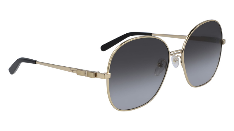Okulary SALVATORE FERRAGAMO SF242S-711. Okulary przeciwsłoneczne, Kolor szary złoty. Kobieta.