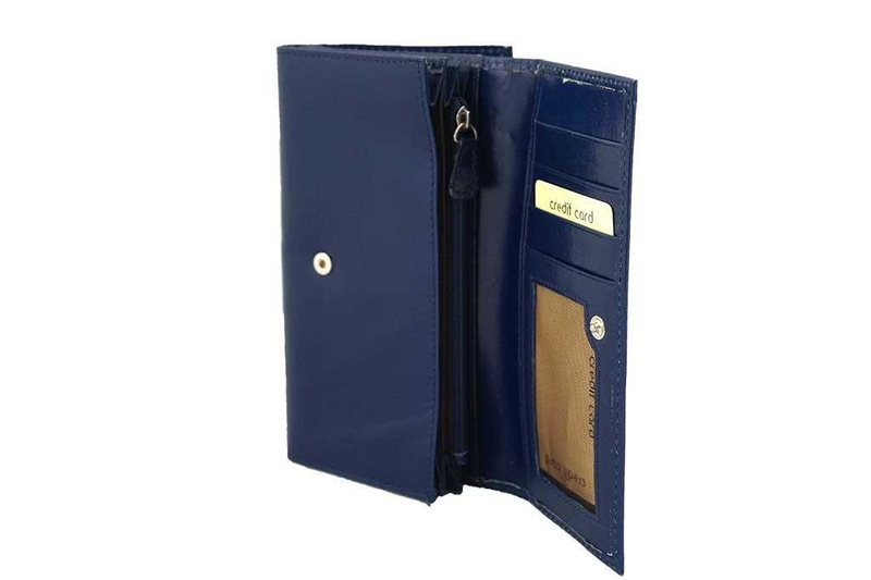 Damski portfel skórzany - Barberini's - Czarny