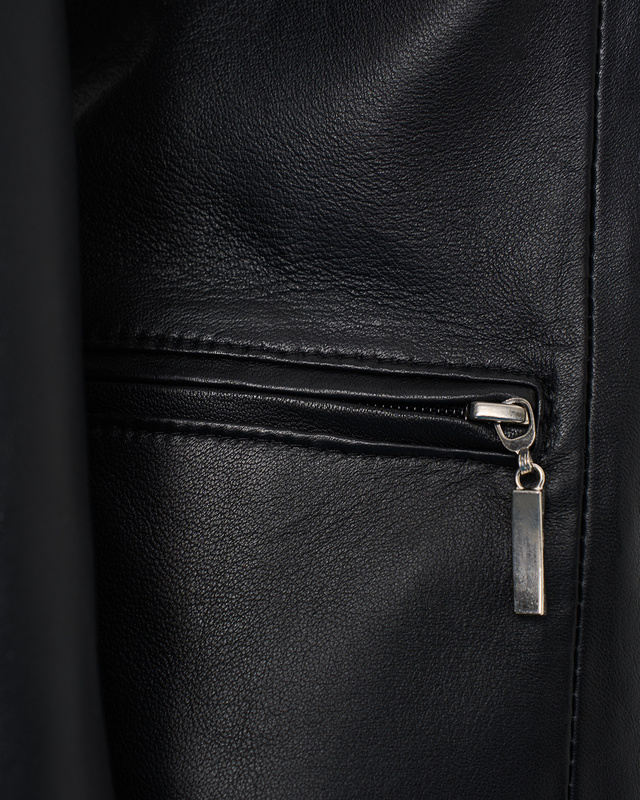 Bukowski damska kurtka skórzana casual zapinana na suwak