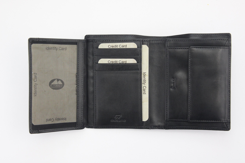 EL FORREST pionowy męski portfel skóra naturalna rozbudowany duży RFID