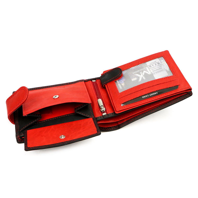 Skórzany męski portfel Money Kepper CNM 5600B RFID