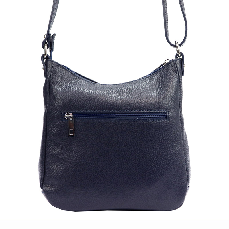 Pojemna skórzana damska listonoszka przez ramię z kieszeniami MiaMore