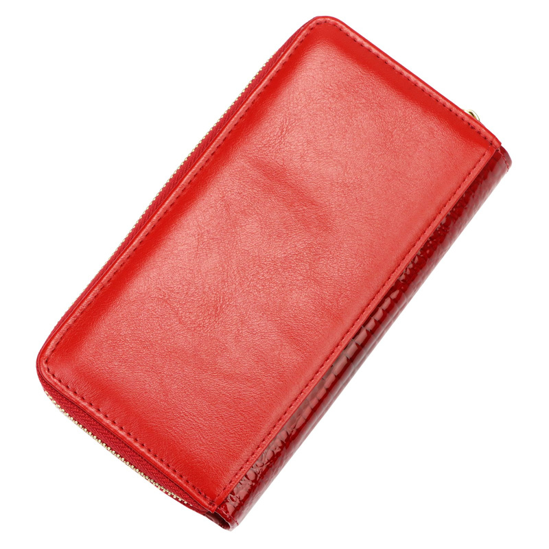 skóra naturalna + Damski portfel ze skóry ekologicznej Gregorio GL-116