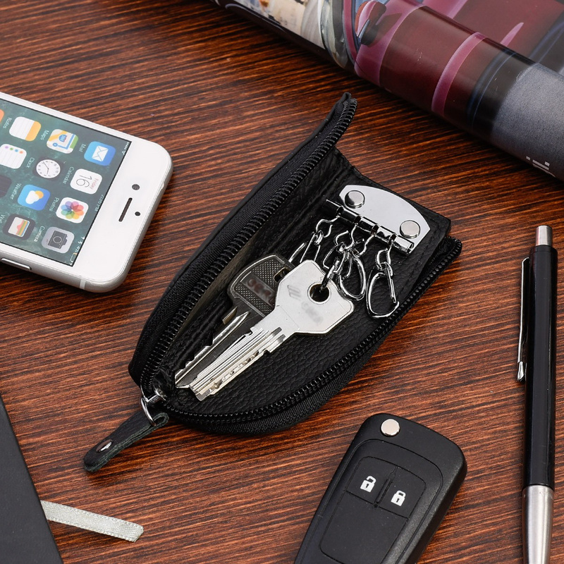 Etui na klucze premium skórzane kluczówka Wild czarny S52