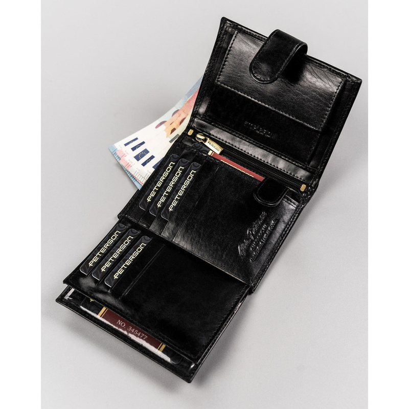 Skórzany męski portfel Peterson PTN N4L-VT