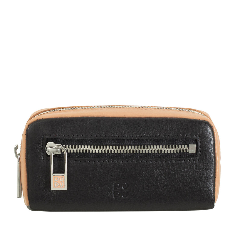 Dudu etui na klucze skóra naturalna z 2 karabińczykami z kieszenią