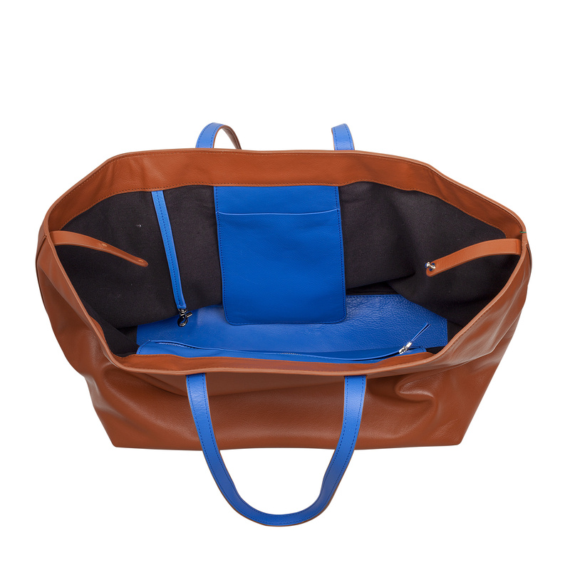Skórzana shopperbag na ramię torebka na ramię DUDU