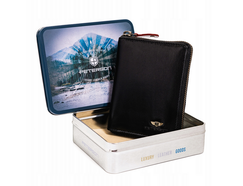 Skórzany męski portfel Peterson PTN 340.02