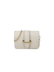 Damska skórzana listonoszka crossbody Giulia Monti GM1627 – mlecznobiała