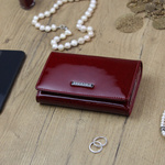 Zgrabny pojemny Skórzany damski portfel Gregorio