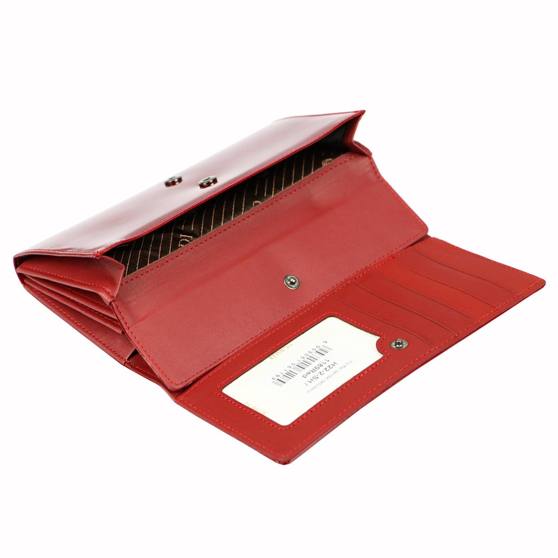 Cavaldi damski portfel skóra naturalna lakierowana duża portmonetka