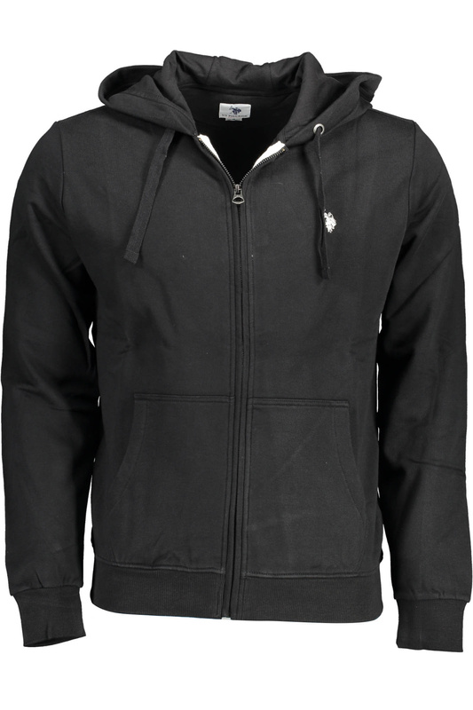 BLUZA US POLO Z ZAMKIEM CZARNA MĘSKA