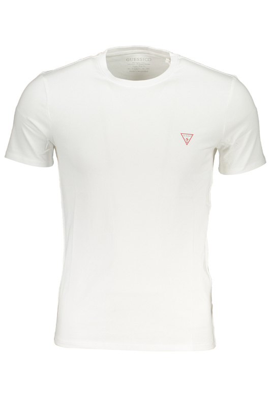 BIAŁY T-SHIRT MĘSKI Z KRÓTKIM RĘKAWEM GUESS JEANS