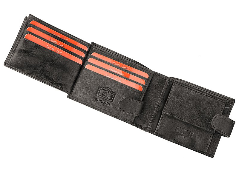 Pojemny Skórzany męski portfel Pierre Cardin RFID