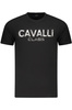 KOSZULKA CAVALLI CLASS Z KRÓTKIM RĘKAWEM MĘSKA CZARNA