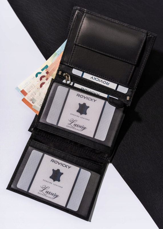 Skórzany męski portfel Wild N4-CHM-NL RFID