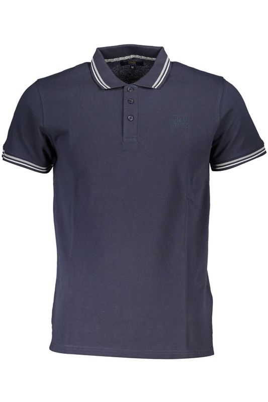 CAVALLI CLASS POLO KRÓTKI RĘKAW MĘSKI NIEBIESKI