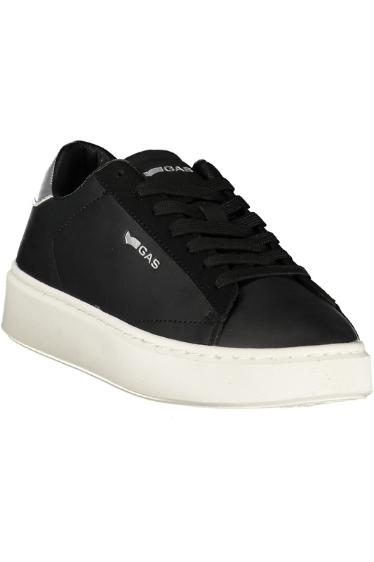 Czarne sneakersy damskie GAS Gaw 624505 – srebrne detale
