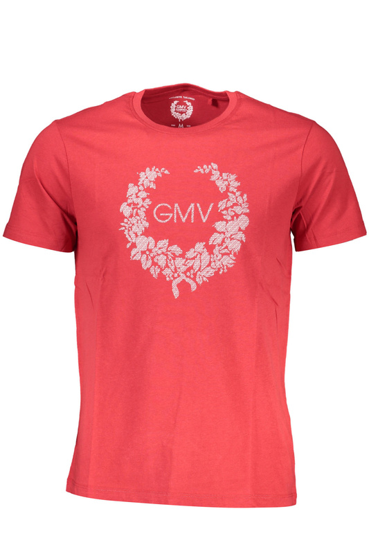GIAN MARCO VENTURI T-SHIRT Z KRÓTKIM RĘKAWEM MĘSKI CZERWONY