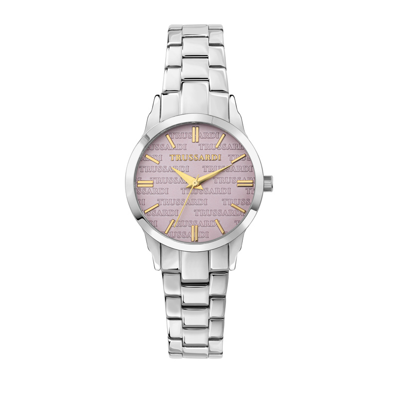 Zegarek TRUSSARDI R2453141508. Kwarcowy, Kolor PURPLE PRINTED. Kobieta.