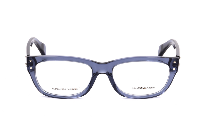 Okulary ALEXANDER MCQUEEN AMQ4223BMP. Okulary, Kolor niebieski przezroczysty. Unisex.