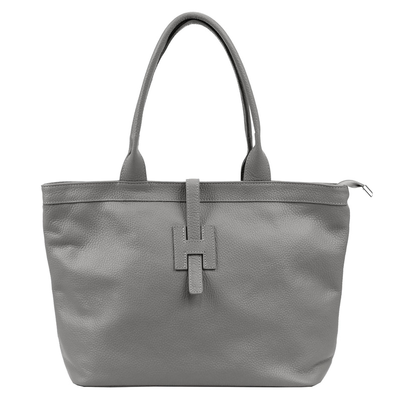 Stylowa Damska duża shopperbag skórzana elegancka torebka na ramię Luka