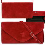 Bordowa Damska Torebka Kopertówka Mała Beltimore W19