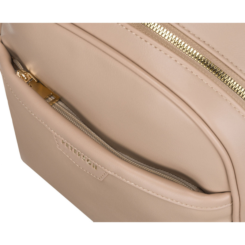 Pojemny plecak damski ze skóry ekologicznej - Peterson