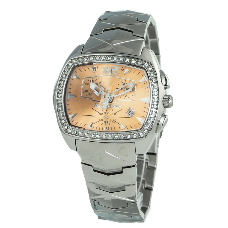 Zegarek CHRONOTECH CT2185LS-06M. Kwarcowy, Kolor pomarańczowy. Kobieta.