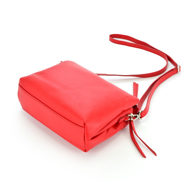 Skórzana mała damska listonoszka przez ramię