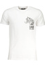 T-SHIRT MĘSKI Z KRÓTKIM RĘKAWEM KLASY CAVALLI BIAŁY