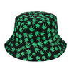 Czarny kapelusz dwustronny bucket hat wędkarski modny kap-m4